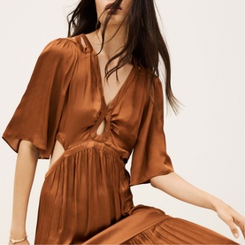 Clyma Cut-Out Flared Dress