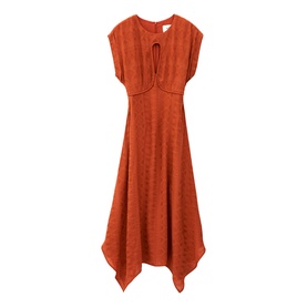 Inaia Printed Asymmetric Dress