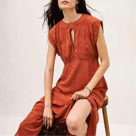 Inaia Printed Asymmetric Dress