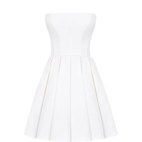 Emmanuela Pleated Mini Dress