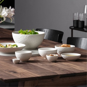 Manufacture Rock Blanc Bowl Flat 24cm