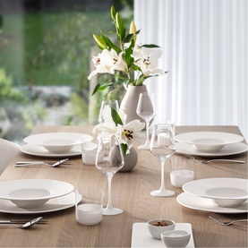Manufacture Rock Blanc Pasta Plate 28cm