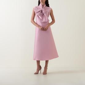 Lauren Bow-Detail Dress