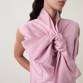 Lauren Bow-Detail Dress