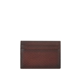Logo Pebbled Leather Cardholder