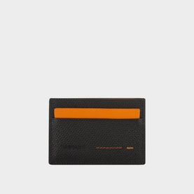 Logo Pebbled Leather Cardholder