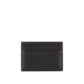 Logo Pebbled Leather Cardholder