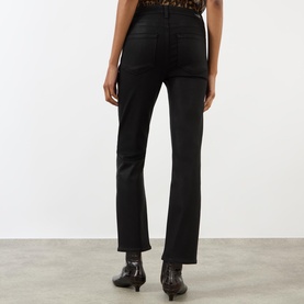 Cindy High-Rise Straight Leg Coated Jeans
