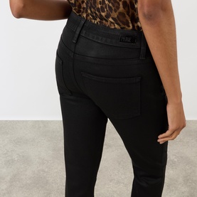 Cindy High-Rise Straight Leg Coated Jeans