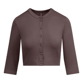 Cropped Cardigan Raisin