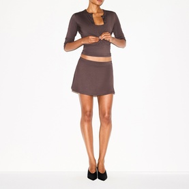 Cropped Cardigan Raisin