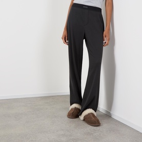Relaxed Straight Leg Pants Soot