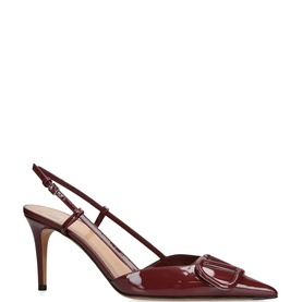 V Logo 80 Slingback Heels