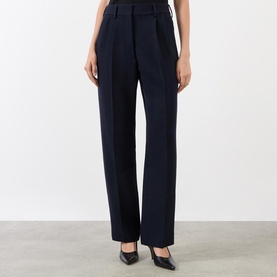 Reso Pleated Straight Leg Trousers