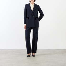 Reso Pleated Straight Leg Trousers