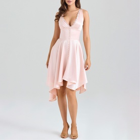 Sabella Asymmetric Handkerchief Dress