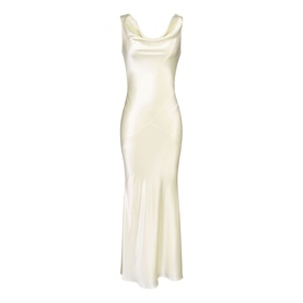 Safaira Draped Open Back Gown