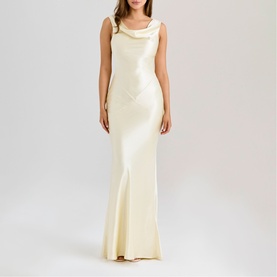 Safaira Draped Open Back Gown