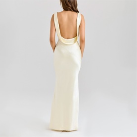 Safaira Draped Open Back Gown