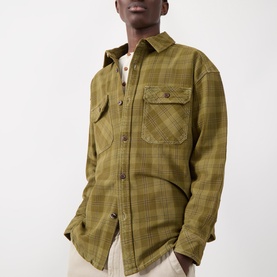 Check Patch Pocket Overshirt
