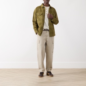 Check Patch Pocket Overshirt