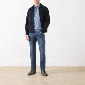 Chevron Knit Polo Shirt