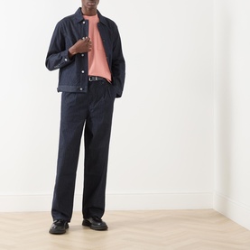 Stripe Straight Leg Jeans