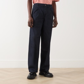 Stripe Straight Leg Jeans