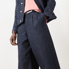 Stripe Straight Leg Jeans