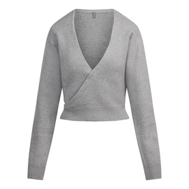 Wrap Sweater Dark Heather Grey