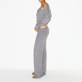 Wrap Sweater Dark Heather Grey