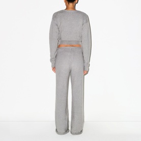 Wrap Sweater Dark Heather Grey