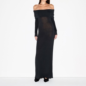 Off-The-Shoulder Long Dress Onyx