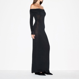 Off-The-Shoulder Long Dress Onyx