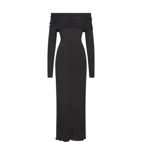 Off-The-Shoulder Long Dress Onyx