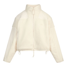 Boxy Zip Up Jacket Ecru