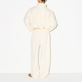 Straight Leg Pants Ecru