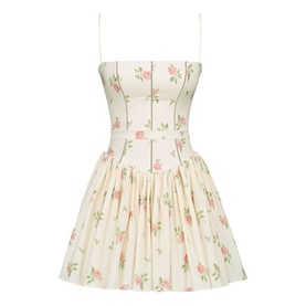 Ysabella Floral Mini Flared Sundress