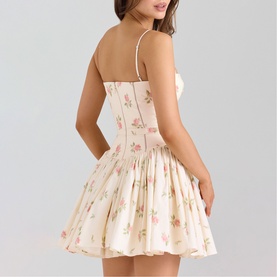 Ysabella Floral Mini Flared Sundress