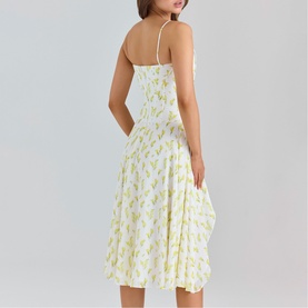 Yvette Printed Flared Dress