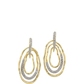 Solanales Pave Drop Earrings