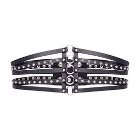 Studded Leather Corset Belt