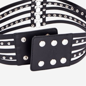 Studded Leather Corset Belt