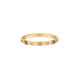 C Logo Hinged Bangle Bracelet