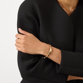 C Logo Hinged Bangle Bracelet