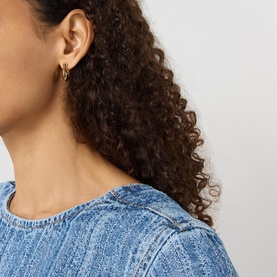 Huggie Signage C Earrings