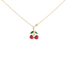 Cherry Charm Pendant Necklace