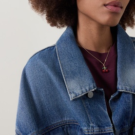 Cherry Charm Pendant Necklace