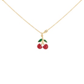 Cherry Charm Pendant Necklace