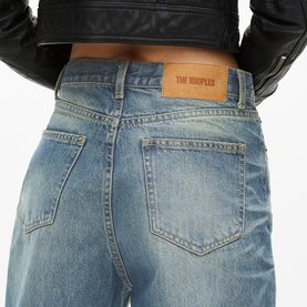 Boyfriend Low-Rise Straight Leg Jeans